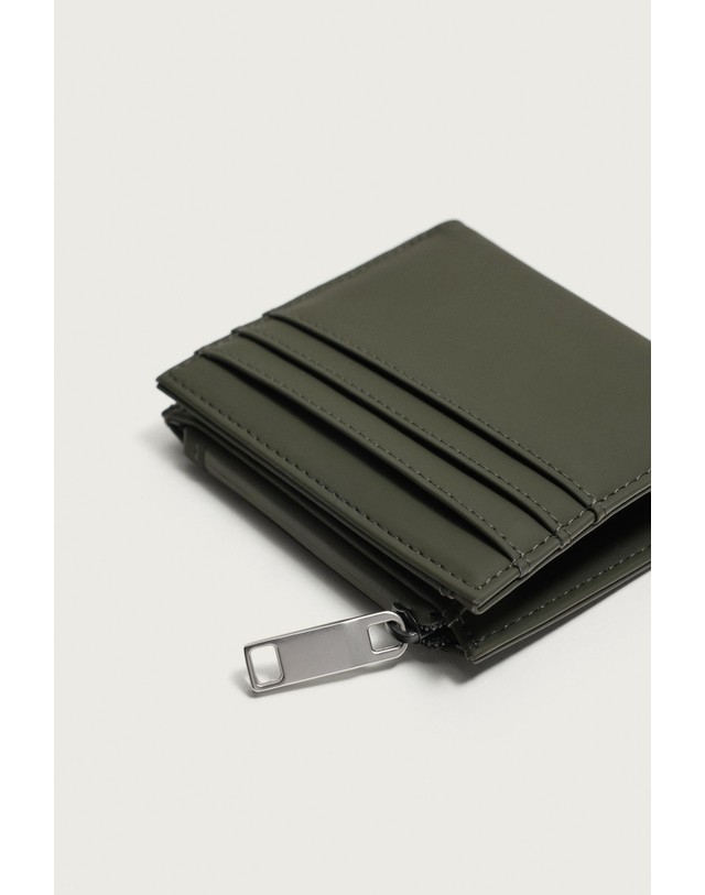 자라 자라 러버라이즈 카드 동전 지갑 3810/820/032 KHAKI GREEN 카키 착용컷