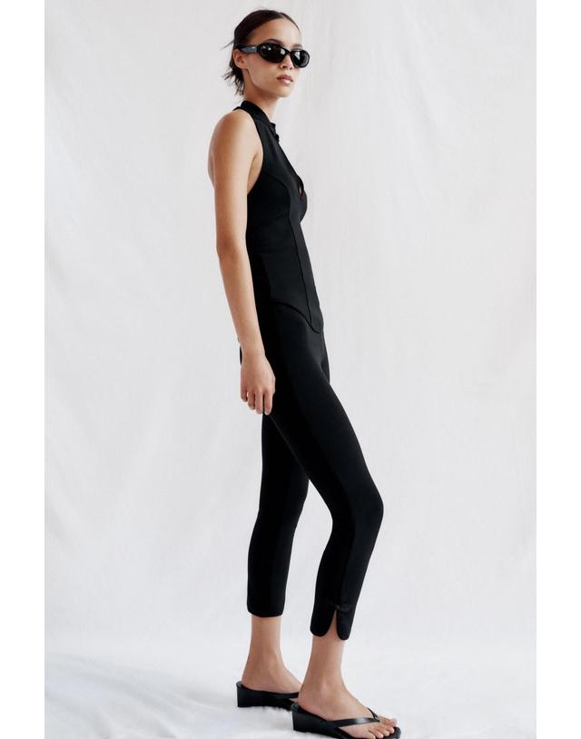 자라 자라 홀터넥 브이넥 민소매 탑 5584/635/800 BLACK 블랙 착용컷