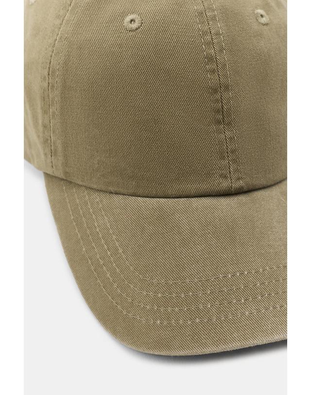 자라 자라 워시드 트윌 코튼 캡모자 0653/226/506 LIGHT KHAKI 카키 착용컷