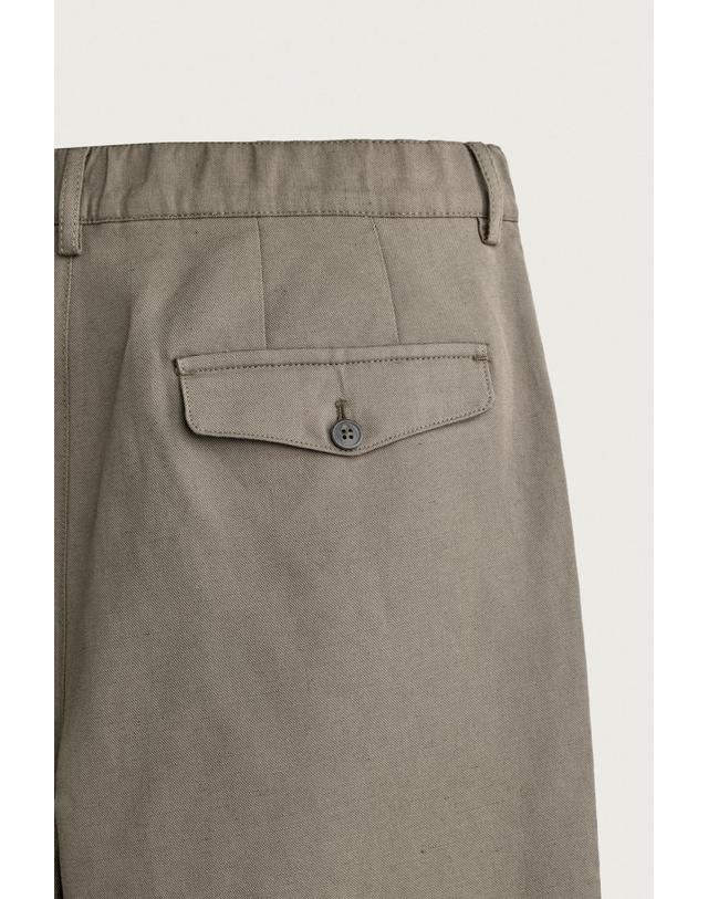 자라 자라 릴렉스핏 플리츠 코튼 린넨 팬츠 0706/670/505 KHAKI 카키 착용컷