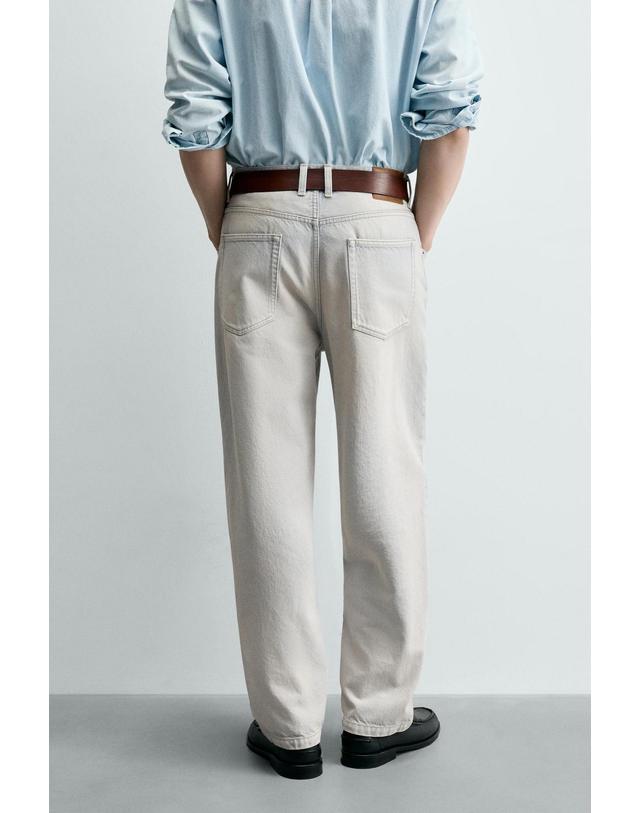 자라 자라 배기 크롭 와이드 데님 팬츠 5585/356/406 LIGHT BLUE 블루 착용컷