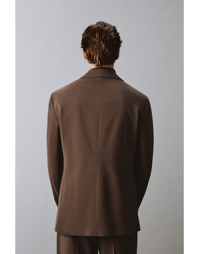 자라 자라 레귤러핏 코튼 울 수트 블레이저 4514/993/973 BROWN 브라운 착용컷