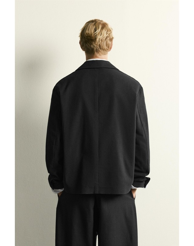 자라 자라 릴렉스핏 패치 포켓 오버셔츠 4712/879/800 BLACK 블랙 착용컷