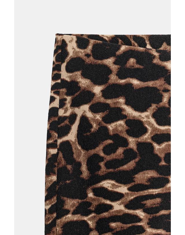 자라 자라 레오파드 패턴 스트레치 카프리 팬츠 5039/828/051 LEOPARD 멀티컬러 착용컷