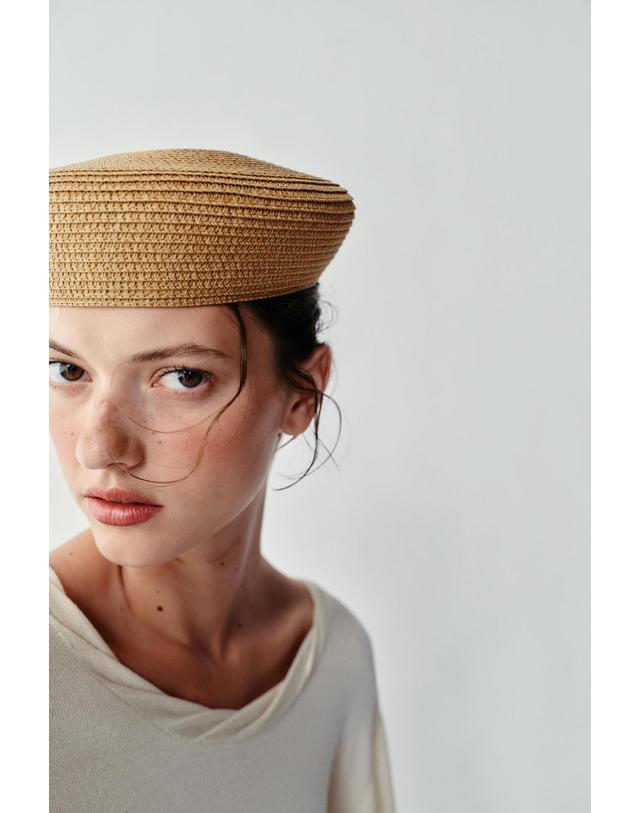 자라 자라 베이직 베레모 비니 0653/214/052 LIGHT BEIGE 베이지 착용컷