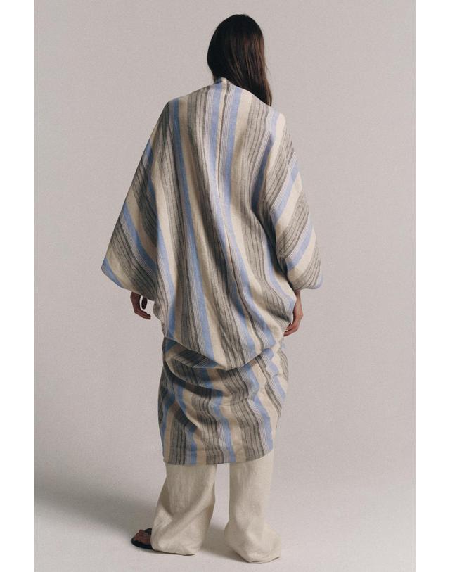 자라 자라 스트라이프 린넨 혼방 튜닉 원피스 2246/092/104 STRIPED 멀티컬러 착용컷