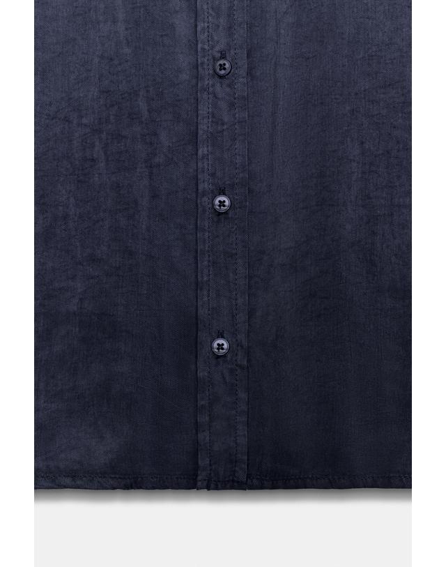 자라 자라 오버사이즈 배트윙 반팔 셔츠 6929/267/401 NAVY BLUE 네이비 착용컷