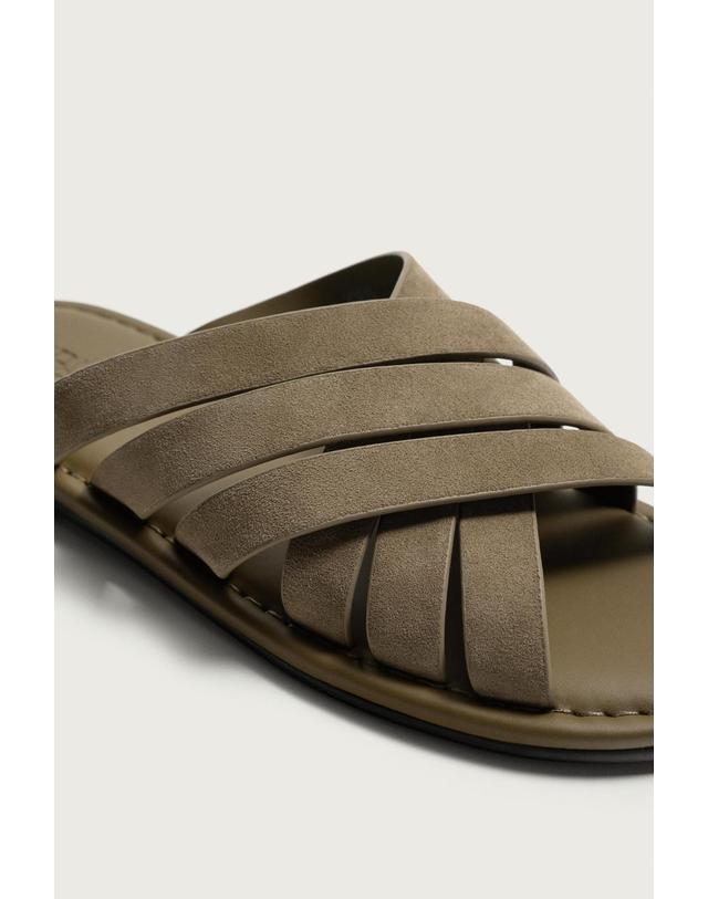 자라 자라 레더 멀티 스트랩 플랫 샌들 2777/720/131 TAUPE GREY 베이지 착용컷