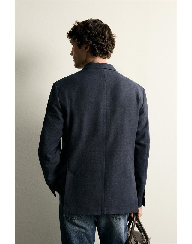 자라 자라 더블브레스트 레귤러핏 블레이저 6464/277/401 NAVY BLUE 네이비 착용컷