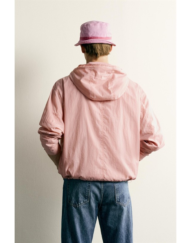 자라 자라 테크니컬 후드 바람막이 자켓 0155/450/620 PINK 핑크 착용컷