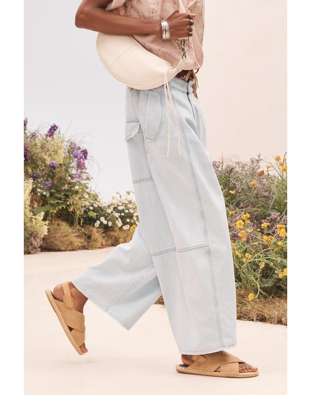 자라 자라 스플릿 스웨이드 레더 스트랩 샌들 2783/820/102 BEIGE 베이지 착용컷