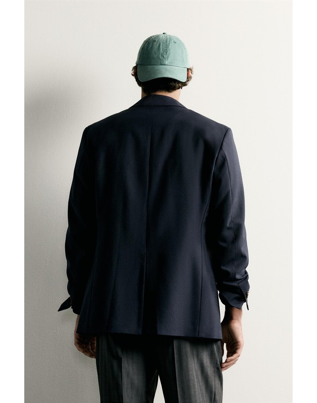 자라 자라 더블 골드 버튼 릴렉스핏 블레이저 1564/655/401 NAVY BLUE 네이비 착용컷