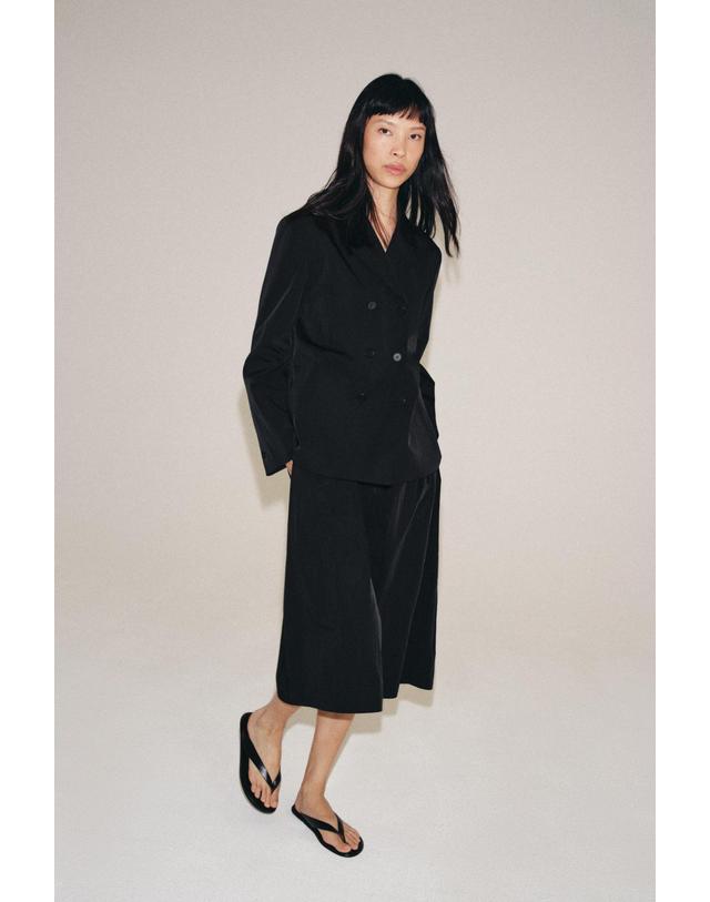 자라 자라 더블브레스트 케이프 블레이저 7060/464/800 BLACK 블랙 착용컷