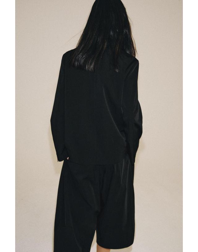 자라 자라 더블브레스트 케이프 블레이저 7060/464/800 BLACK 블랙 착용컷