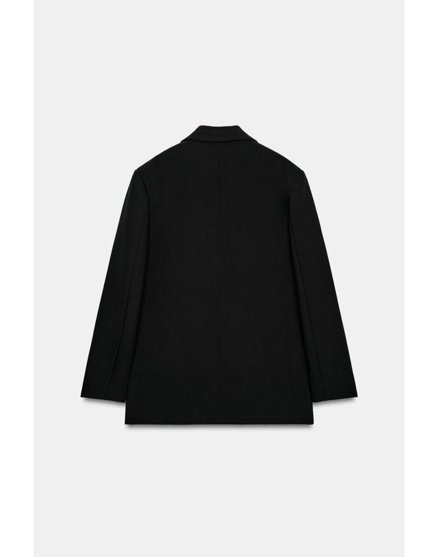 자라 자라 오버사이즈 더블브레스트 블레이저 2753/522/800 BLACK 블랙 착용컷