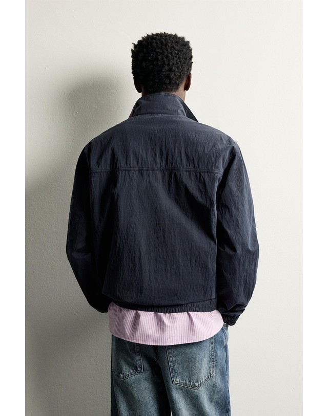 자라 자라 레귤러핏 파우치 포켓 테크니컬 자켓 1437/400/401 NAVY BLUE 네이비 착용컷