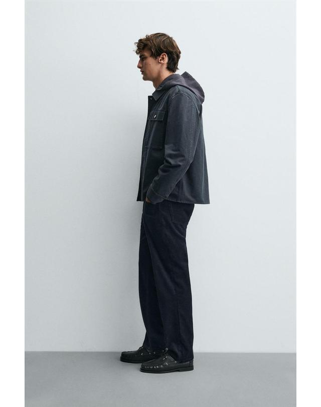 자라 자라 코듀로이 레귤러핏 캐주얼 팬츠 4391/440/401 NAVY BLUE 블랙 착용컷