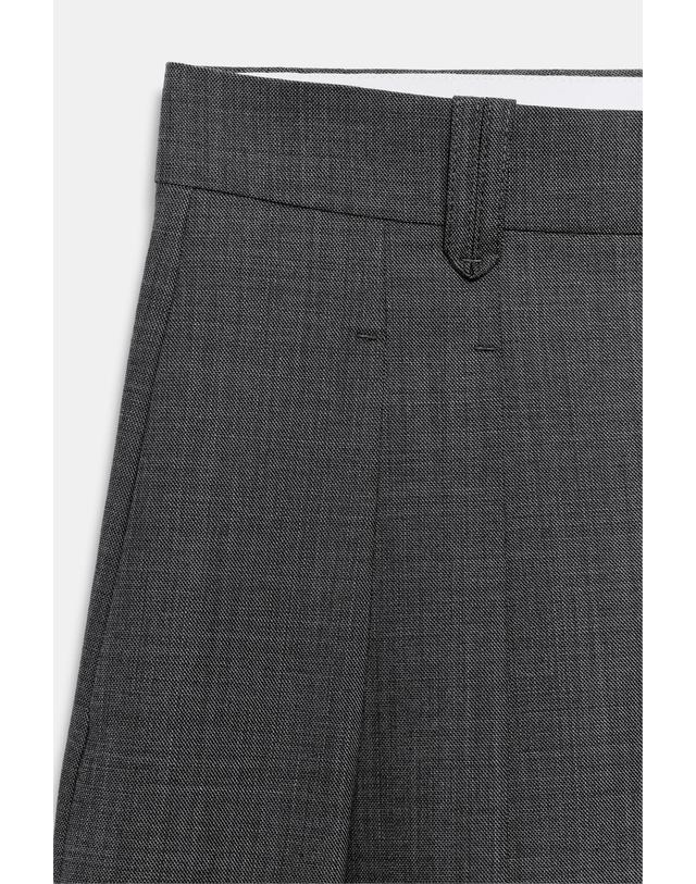 자라 자라 울 혼방 플리츠 버뮤다 팬츠 2003/806/803 GREY MARL 그레이 착용컷