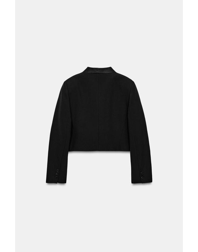 자라 자라 크롭 더블브레스트 블레이저 7019/570/800 BLACK 블랙 착용컷