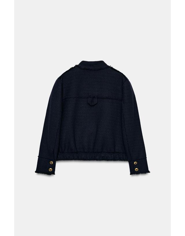 자라 자라 패치 포켓 집업 자켓 7179/243/401 NAVY BLUE 네이비 착용컷