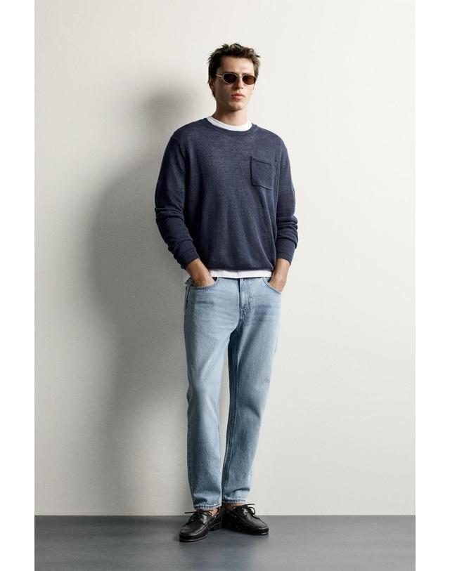 자라 자라 슬림핏 크롭 데님 청바지 4060/302/406 LIGHT BLUE 블루 착용컷