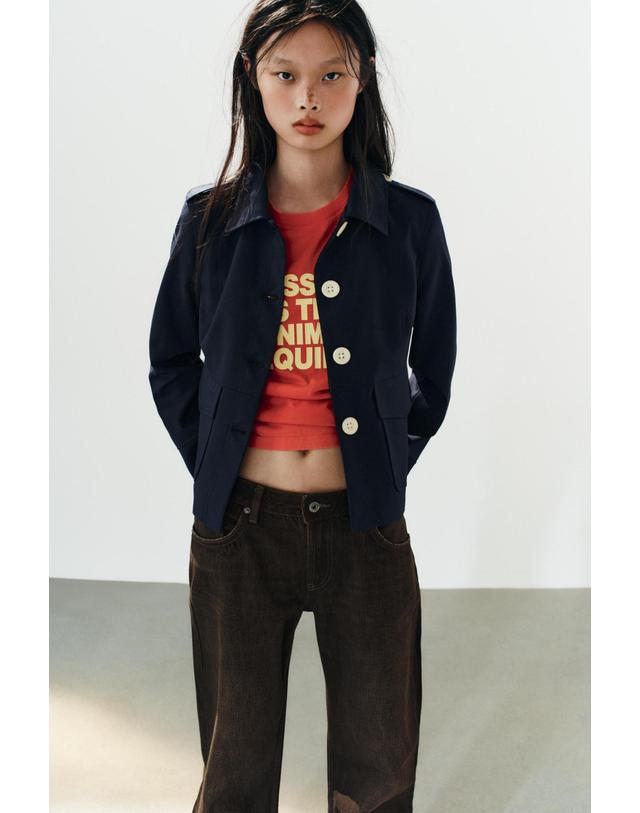 자라 자라 로우라이즈 턴업 와이드 청바지 4365/015/700 BROWN 초콜릿 착용컷