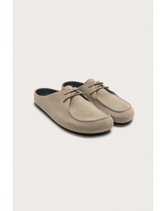 자라 자라 한정판 스플릿 스웨이드 클로그 2757/820/102 BEIGE 베이지 착용컷