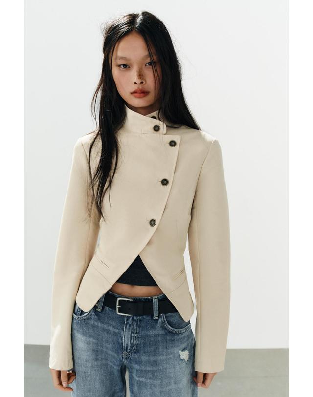 자라 자라 더블브레스트 버튼 슬림핏 블레이저 4749/703/710 BEIGE 베이지 착용컷