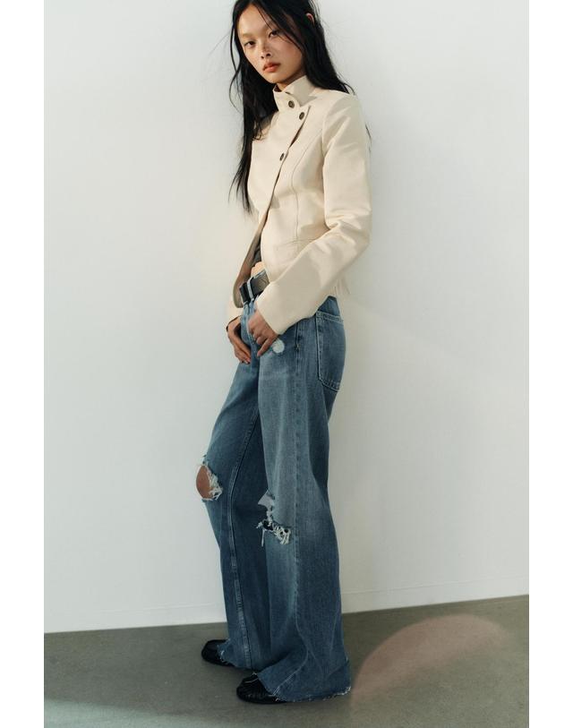 자라 자라 더블브레스트 버튼 슬림핏 블레이저 4749/703/710 BEIGE 베이지 착용컷