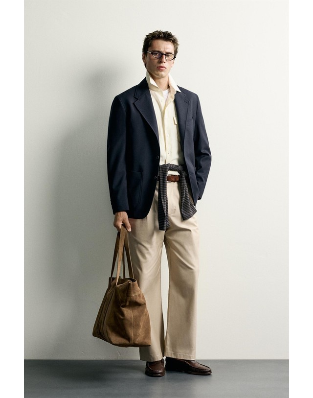 자라 자라 릴렉스핏 울 싱글 블레이저 5552/381/422 DARK NAVY 네이비 착용컷