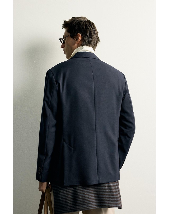 자라 자라 릴렉스핏 울 싱글 블레이저 5552/381/422 DARK NAVY 네이비 착용컷