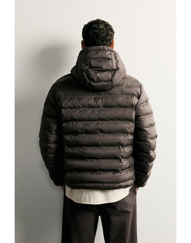 자라 자라 경량 발수 후드 패딩 자켓 4302/503/472 MINK BROWN 초콜릿 착용컷
