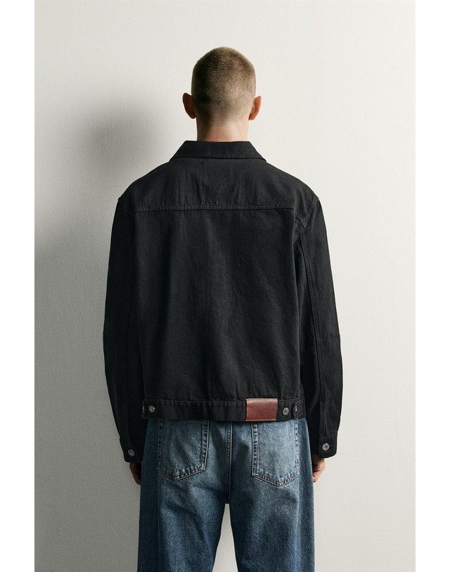 자라 자라 레귤러핏 플랩 포켓 데님 자켓 6987/314/800 BLACK 블랙 착용컷