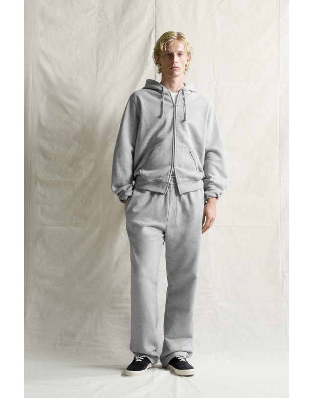 자라 자라 레귤러핏 포켓 후드 집업 4393/300/803 GREY MARL 그레이 착용컷