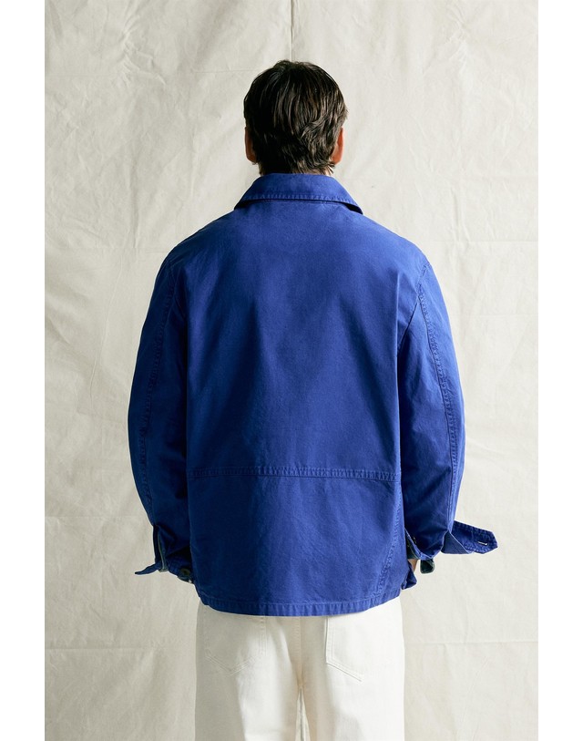 자라 자라 릴렉스핏 유틸리티 포켓 코튼 자켓 3692/292/420 BLUISH 블루 착용컷