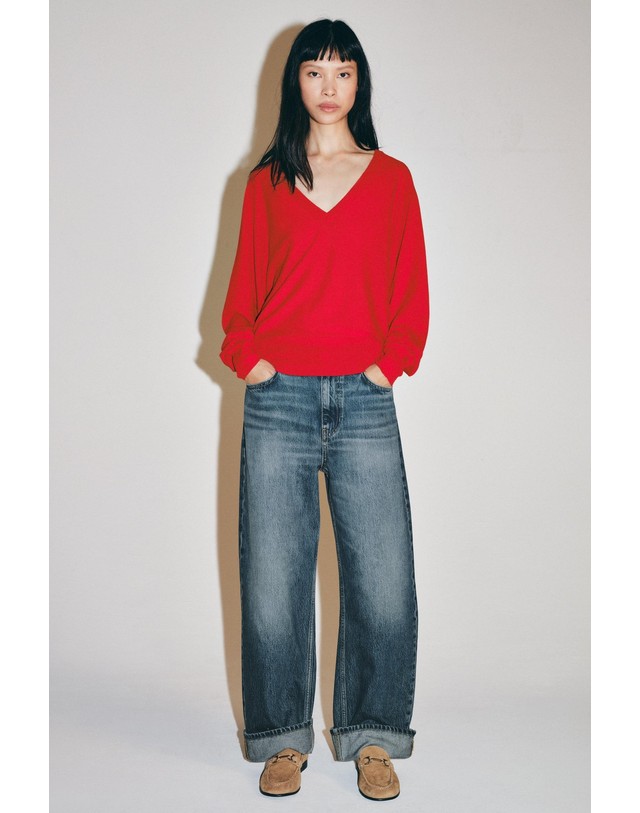자라 자라 스웨이드 아플리케 페니 로퍼 1516/810/102 BEIGE 베이지 착용컷