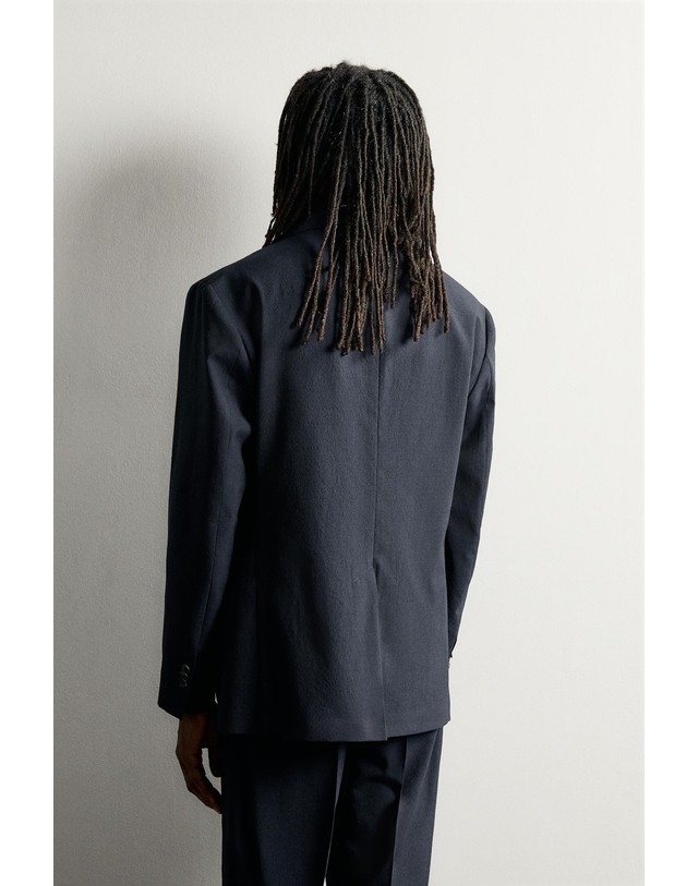 자라 자라 아론 레빈 울 100% 수트 블레이저 1565/574/401 NAVY BLUE 네이비 착용컷