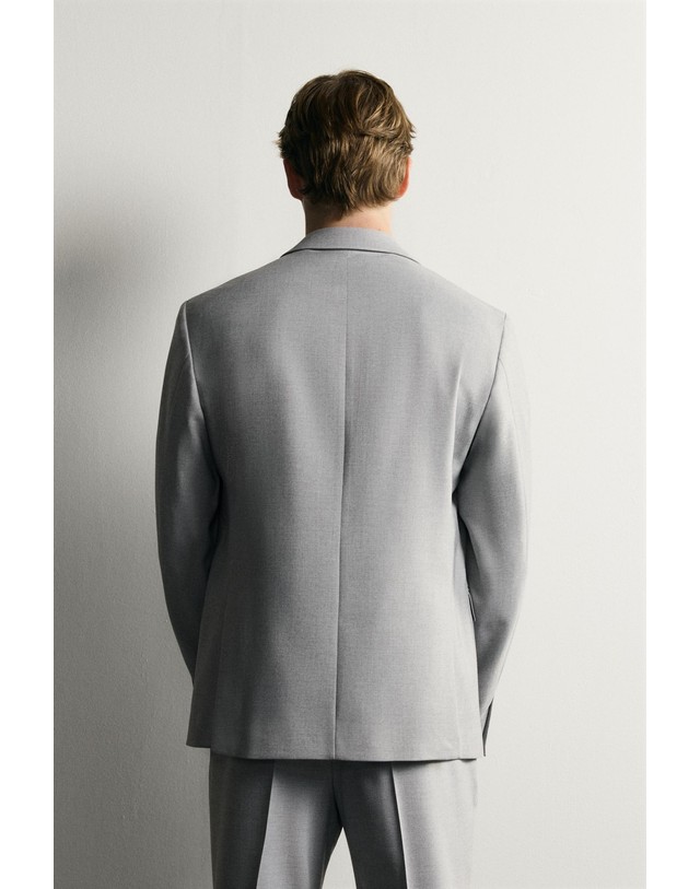 자라 자라 슬림핏 노치 라펠 수트 블레이저 4456/999/802 GREY 그레이 착용컷