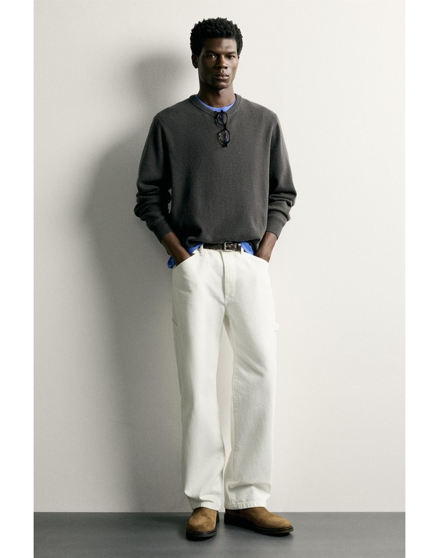 자라 자라 스웨이드 레더 첼시 부츠 2007/820/131 TAUPE GREY 카키 착용컷
