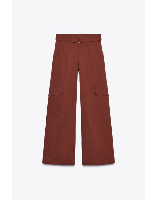 자라 자라 릴렉스핏 벨트 카고 팬츠 1165/210 BROWN 브라운 착용컷