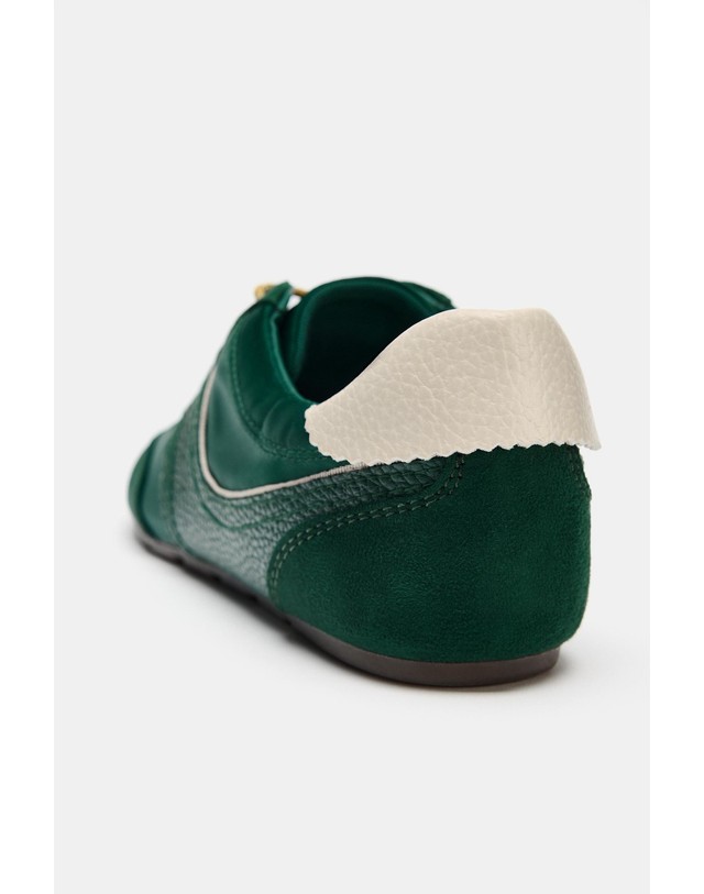 자라 자라 힐 카운터 레트로 러닝 스니커즈 5013/810/500 GREEN 그린 착용컷