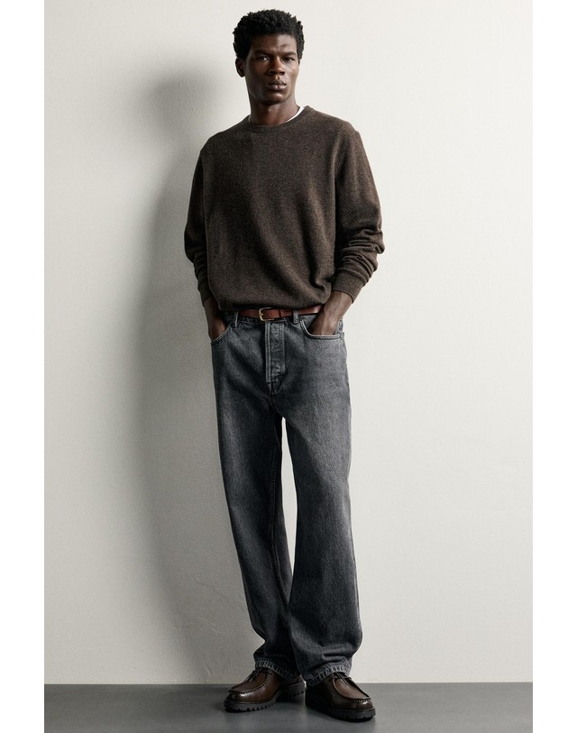 자라 자라 모크토 트랙솔 레이스업 슈즈 2419/720/700 BROWN 초콜릿 착용컷