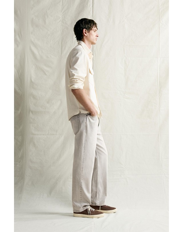 자라 자라 스트레이트 앵클핏 데님 팬츠 3991/334/811 LIGHT GREY 그레이 착용컷