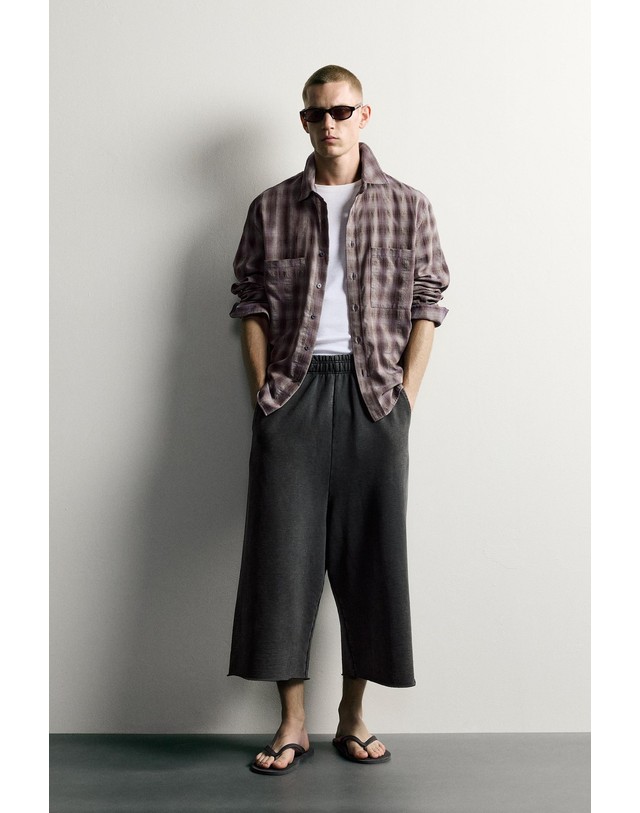 자라 자라 릴렉스핏 크롭 조거 팬츠 1165/330/807 ANTHRACITE GREY 그레이 착용컷