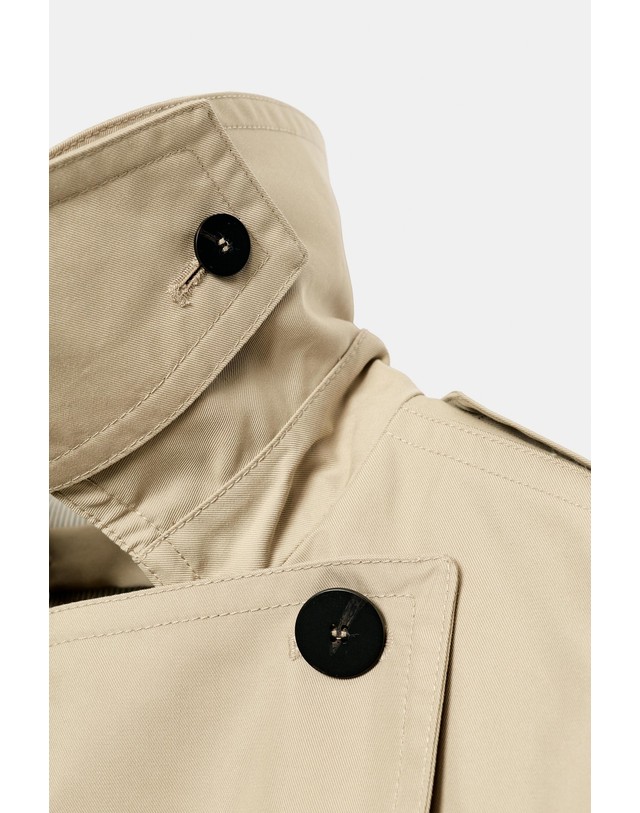 자라 자라 발수 테크니컬 숏 트렌치코트 0518/240/721 LIGHT BEIGE 베이지 착용컷