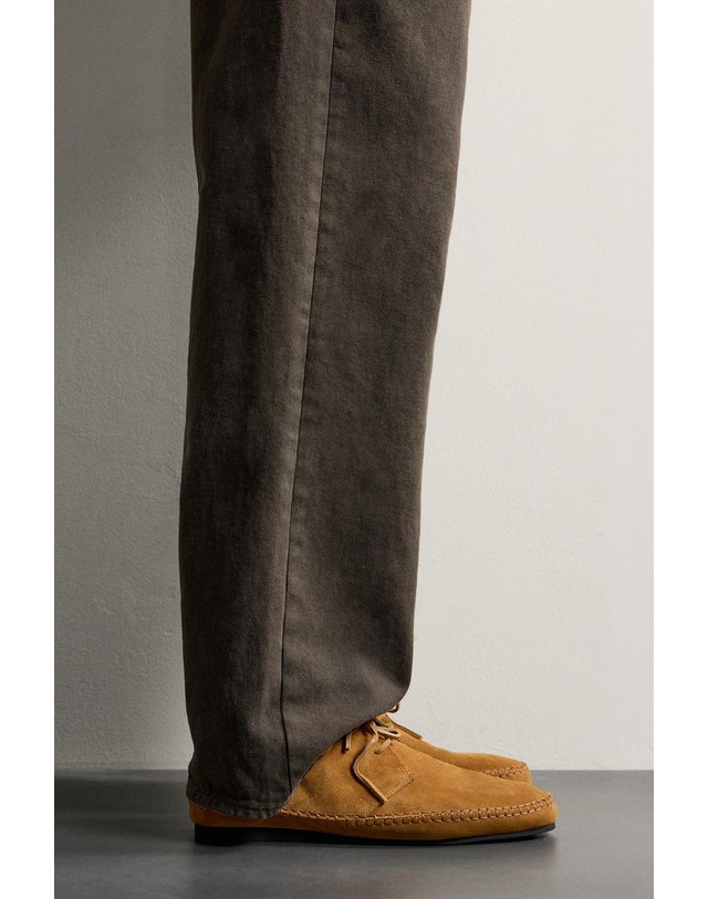 자라 자라 스웨이드 레이스업 앵클 부츠 2094/720/700 BROWN 브라운 착용컷