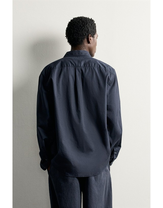 자라 자라 릴렉스핏 포켓 긴팔 셔츠 4798/589/401 NAVY BLUE 네이비 착용컷