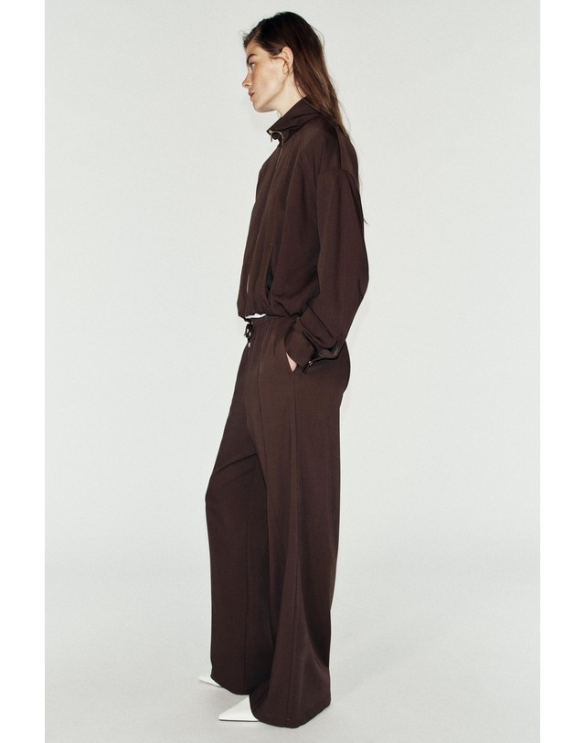 자라 자라 하이넥 집업 봄버 자켓 8372/254/700 BROWN 초콜릿 착용컷
