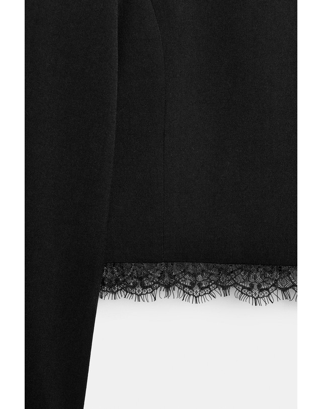 자라 자라 레이스 크롭 하이넥 블레이저 7959/827/800 BLACK 블랙 착용컷