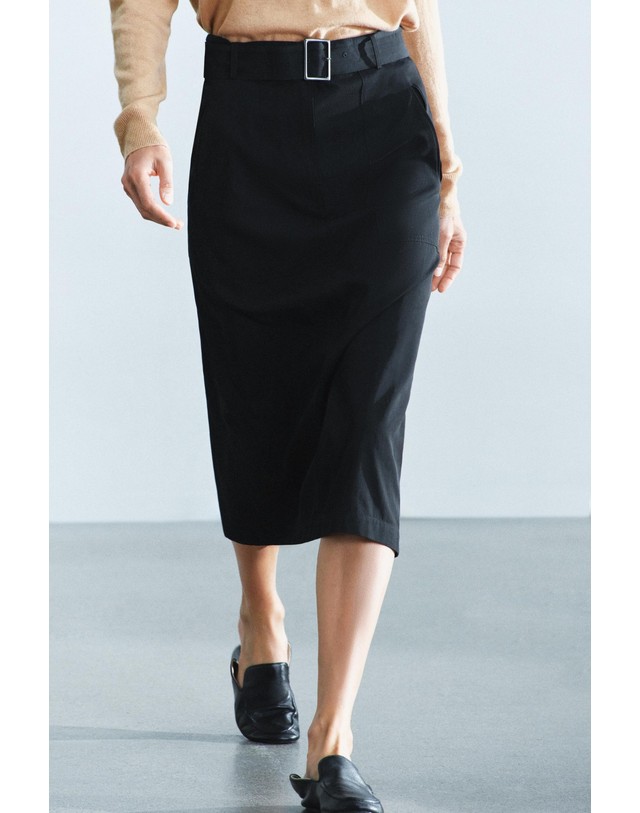 자라 자라 벨트 카고 미디 스커트 2507/252/800 BLACK 블랙 착용컷